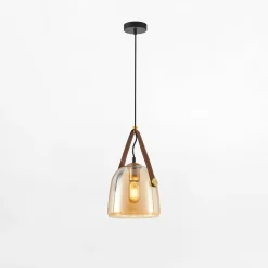 Lampy Wiszące|inny Lampa wisząca bursztynowa SOLTA