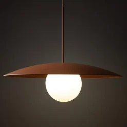 Lampy Wiszące|TK Tomasz Krywult Lampa wisząca ceglana czerwień SLATE BRICK GLASS