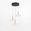 Lampy Wiszące|inny Lampa wisząca CELESTE LED 3 dyski kawowa
