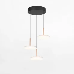 Lampy Wiszące|inny Lampa wisząca CELESTE LED 3 dyski kawowa