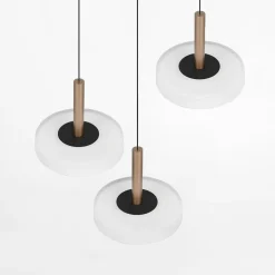 Lampy Wiszące|inny Lampa wisząca CELESTE LED 3 dyski kawowa