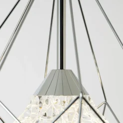 Lampy Wiszące|Zumaline Lampa wisząca chrom AMY