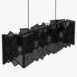 Lampy Wiszące|Luminex Lampa wisząca czarna CAMO IV