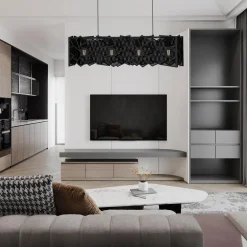 Lampy Wiszące|Luminex Lampa wisząca czarna CAMO IV