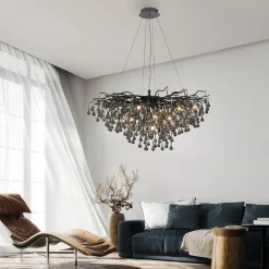 Paul Neuhaus Lampa wisząca czarna ICICLE