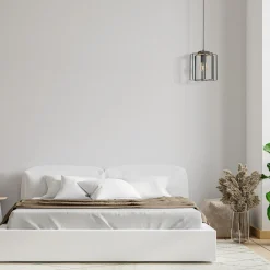 Luminex Lampa wisząca czarna jasne drewno KORTEZ I