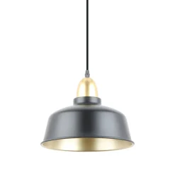 Zumaline Lampa wisząca czarno-złota MENSA