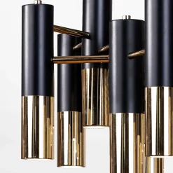 domiluce Lampa wisząca czarno-złota ORINO