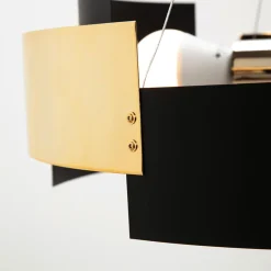 Lampy Wiszące|domiluce Lampa wisząca czarno-złota TORI