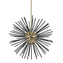 Zumaline Lampa wisząca czarno-złota URCHIN