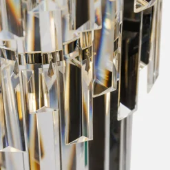 Lampy Wiszące|Zumaline Lampa wisząca do salonu glamour chrom LUXE 330 cm