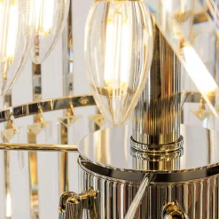 Zumaline Lampa wisząca do salonu glamour chrom LUXE 160 cm