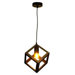 Lampa wisząca geometryczna czarna SWEDEN