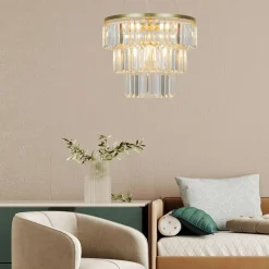 Lampy Wiszące|Zumaline Lampa wisząca glamour złota TIFANNY