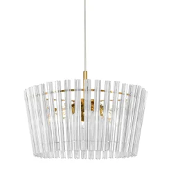 Lampy Wiszące|Zumaline Lampa wisząca glamour złota BACH 41 cm