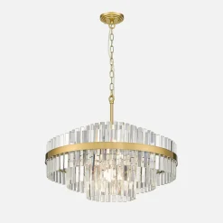 Zumaline Lampa wisząca glamour złota CONSTANTINOPLE 60 cm