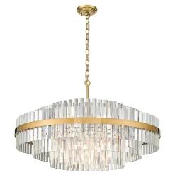 Zumaline Lampa wisząca glamour złota CONSTANTINOPLE 80 cm