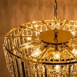 Zumaline Lampa wisząca glamour złota VERSAILLES