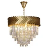 Zumaline Lampa wisząca glamour złota LYON