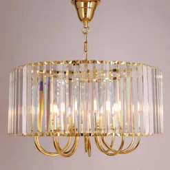 Lampy Wiszące|Zumaline Lampa wisząca glamour złota PARIS 60 cm