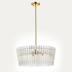 Zumaline Lampa wisząca glamour złota BACH 52 cm