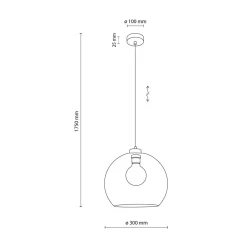 TK Tomasz Krywult Lampa wisząca grafitowa CUBUS