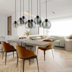 Lampy Wiszące|TK Tomasz Krywult Lampa wisząca grafitowa CUBUS 8