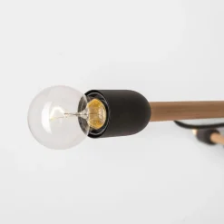 TK Tomasz Krywult Lampa wisząca jasne drewno HELIX IV WOOD