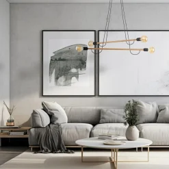 TK Tomasz Krywult Lampa wisząca jasne drewno HELIX IV WOOD