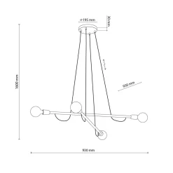 TK Tomasz Krywult Lampa wisząca jasne drewno HELIX IV WOOD
