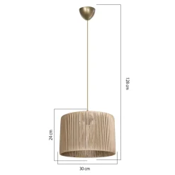 Lampy Wiszące| Lampa wisząca jasnobrązowa ROYA