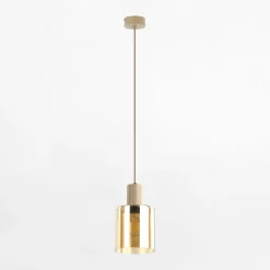 TK Tomasz Krywult Lampa wisząca jasnobrązowa SIERRA SABIA