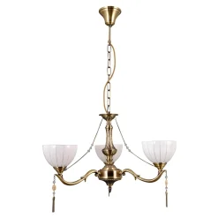 Lampy Wiszące|inny Lampa wisząca klasyczna 3 klosze złota BAXIO