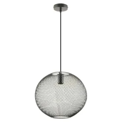 Zumaline Lampa wisząca kula czarna ORION