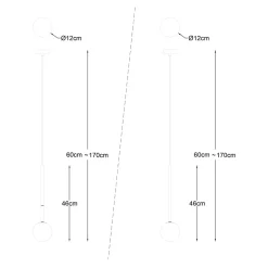 Zumaline Lampa wisząca kula złota ARCTURUS
