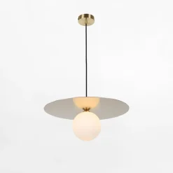 inny Lampa wisząca kula złota SPOLETTO