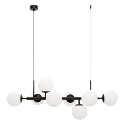 Lampy Wiszące|domiluce Lampa wisząca kule czarna MEFISTO 8