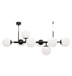 Lampy Wiszące|domiluce Lampa wisząca kule czarna MEFISTO 8