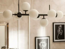 Lampy Wiszące|domiluce Lampa wisząca kule czarna MEFISTO 8