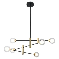 inny Lampa wisząca kule czarno-złota MARINO 6