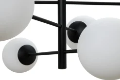 domiluce Lampa wisząca kule 6-punktowa czarna AURORA