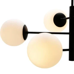 domiluce Lampa wisząca kule 6-punktowa czarna AURORA