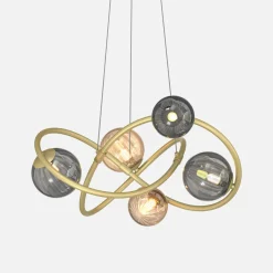 Lampy Wiszące|Zumaline Lampa wisząca kule złota ARLON