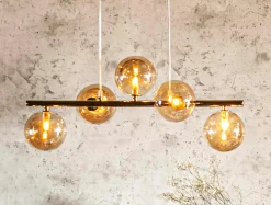 TK Tomasz Krywult Lampa wisząca kule złota ESTERA V