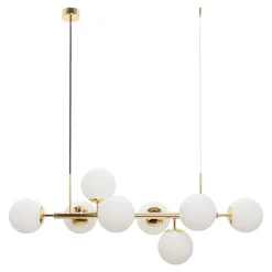 domiluce Lampa wisząca kule złota MEFISTO 8