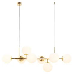 domiluce Lampa wisząca kule złota MEFISTO 8