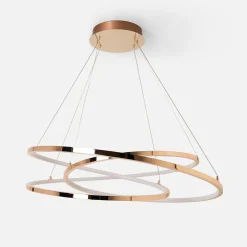 Zumaline Lampa wisząca LED CHOLET wstęga złota