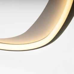 Zumaline Lampa wisząca LED chromowana czarna GETAFE 65 cm