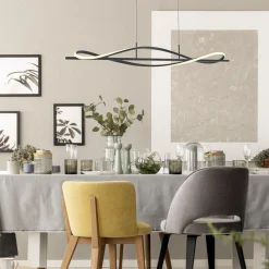 Zumaline Lampa wisząca LED czarna DOMENICO