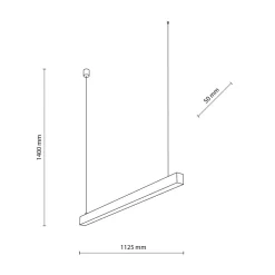 TK Tomasz Krywult Lampa wisząca LED czarna LUXE